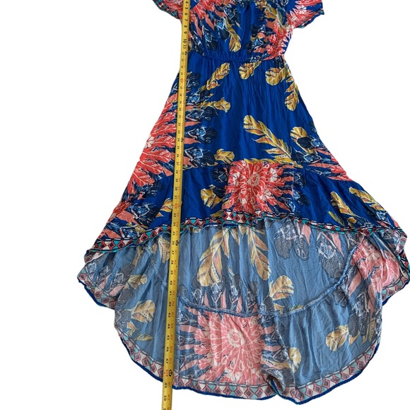 Flying Tomato Off Shoulder Maxi High Low Dress Size Small - Picture 11 of 16